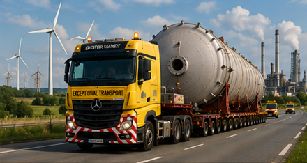 Oversized transport supporting European industry and infrastructure projects