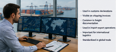Customs and logistics specialist handling international shipping documents and trade operations